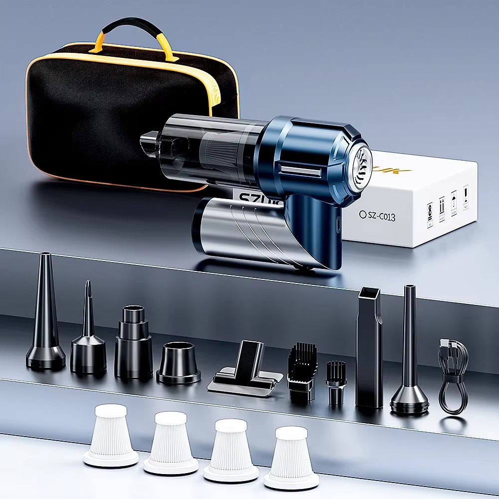Car Vacuum Cleaner Handheld Cordless Strong Suction Car Vacuum Cleaner Foldable Cleaning Machine Portable Vacuum Cleaner