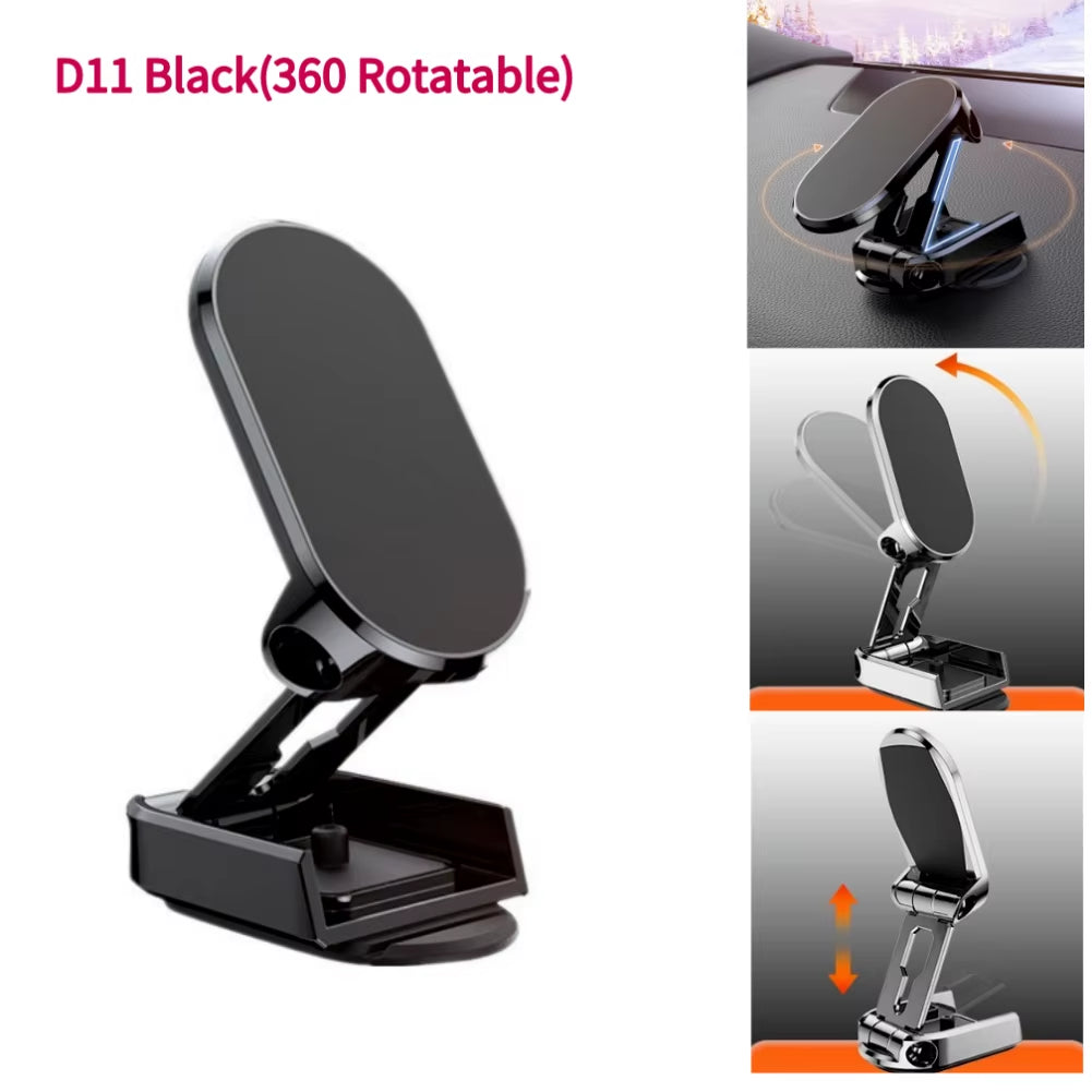 Magnetic Car Phone Holder 360 Rotate Foldable Magnet Mobile Phone Stand Cell GPS Support for Iphone 14 13 Xiaomi Mi Samsung LG