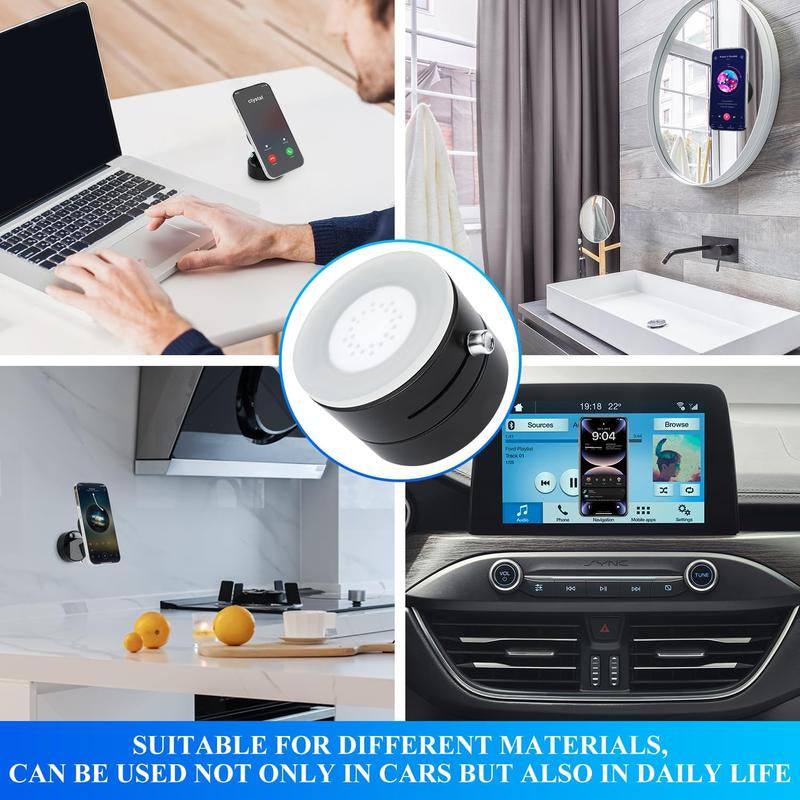 Vacuum Magnetic Suction Phone Holder, Upgraded， Adjustable Suction Cup Car Phone Mount,Hands-Free Cell Phone Holder for Car/Gym/Mirror/Smooth Surface,Compatible with Iphone 16/15/14/13/12 Series