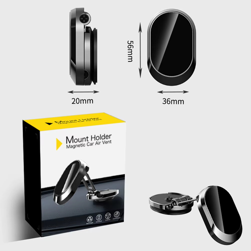 Magnetic Car Phone Holder 360 Rotate Foldable Magnet Mobile Phone Stand Cell GPS Support for Iphone 14 13 Xiaomi Mi Samsung LG