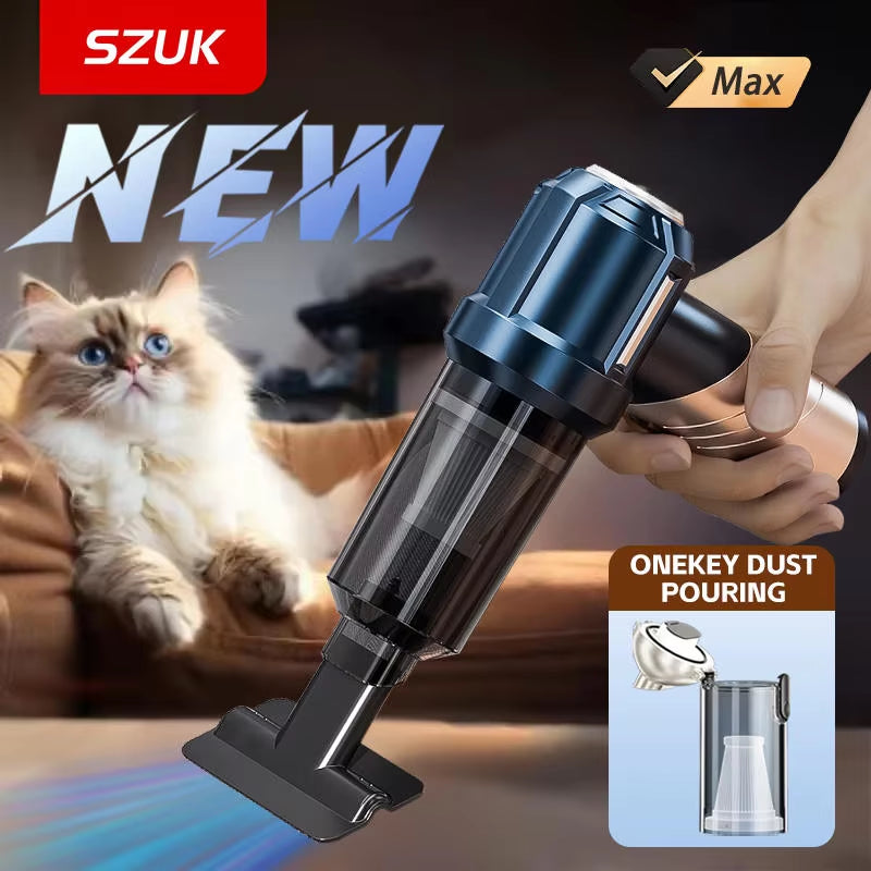 Car Vacuum Cleaner Handheld Cordless Strong Suction Car Vacuum Cleaner Foldable Cleaning Machine Portable Vacuum Cleaner
